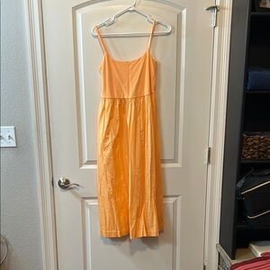 Old Navy Orange Sleeveless Maxi Dress size m